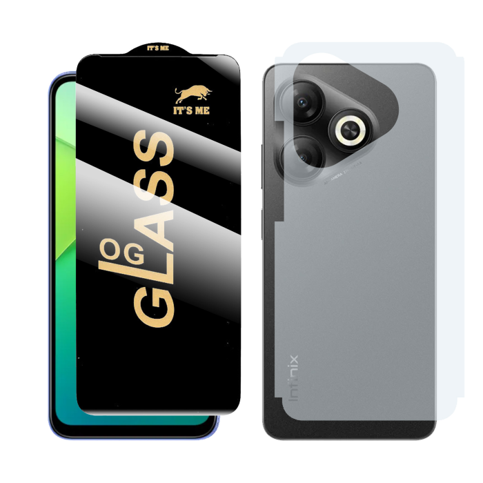 2-in-1 360 Protection for Infinix Smart 10 HD : Glass + Back Matte - Image 2 2-in-1 360 Protection for Infinix Smart 10 HD : Glass + Back Matte - Image 2