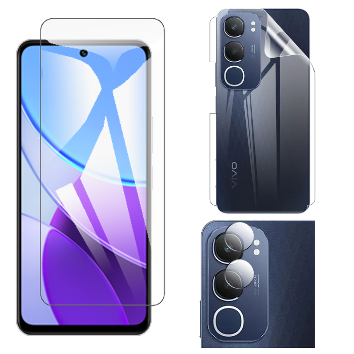 3-in-1 360 Clear Bundle for Vivo Y19s Pro : Polish + Jelly Camera - Image 2 3-in-1 360 Clear Bundle for Vivo Y19s Pro : Polish + Jelly Camera - Image 2