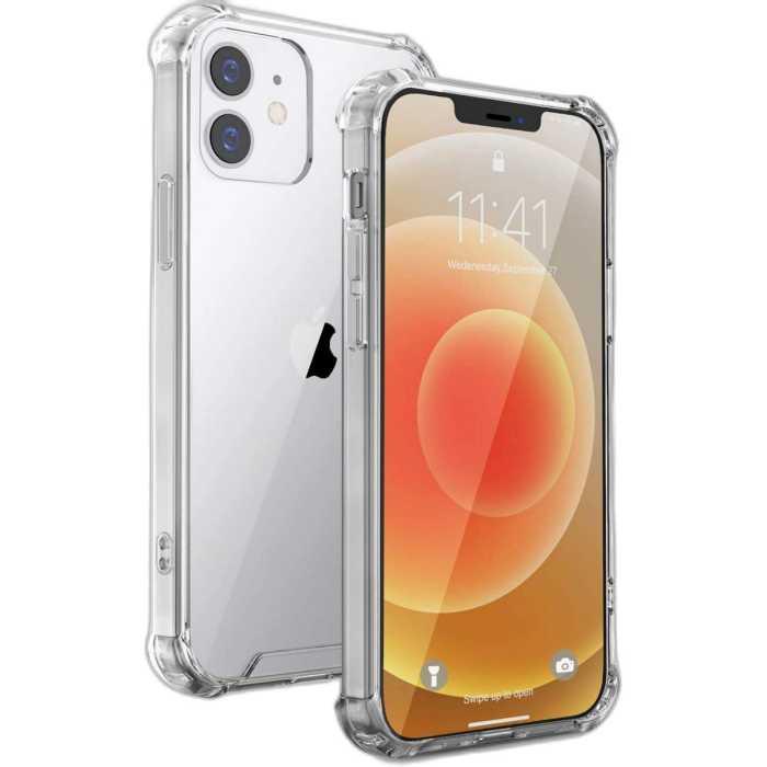 Apple iPhone 12 Transparent Anti Shock Case - Image 2 Apple iPhone 12 Transparent Anti Shock Case - Image 2