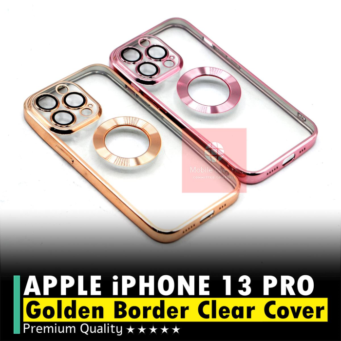 Apple iPhone 13 Pro Soft Golden Border Camera Protection Cover - Image 2 Apple iPhone 13 Pro Soft Golden Border Camera Protection Cover - Image 2