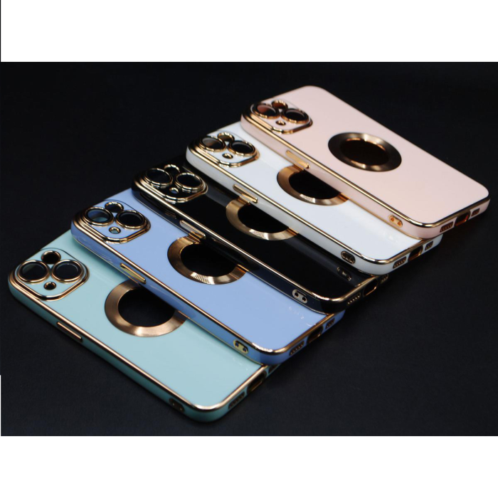 Apple iPhone 14 Soft Multi Camera Protection Cover Golden Border - Image 2 Apple iPhone 14 Soft Multi Camera Protection Cover Golden Border - Image 2