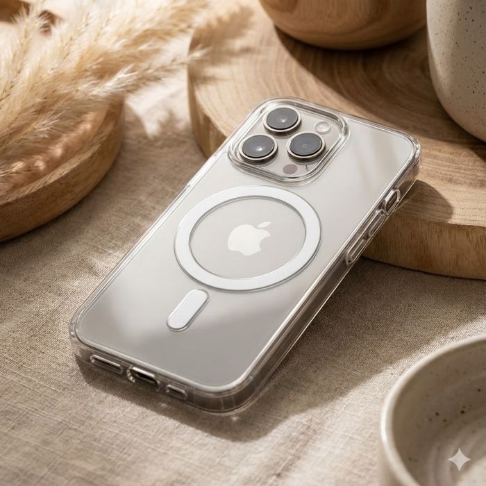 Apple iPhone 15 Pro Magnatic Magsafe Transparent Case - Image 2 Apple iPhone 15 Pro Magnatic Magsafe Transparent Case - Image 2