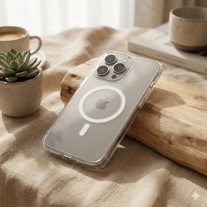 Apple iPhone 15 Pro Max Transparent Magnetic Magsafe Cover - Image 2 Apple iPhone 15 Pro Max Transparent Magnetic Magsafe Cover - Image 2
