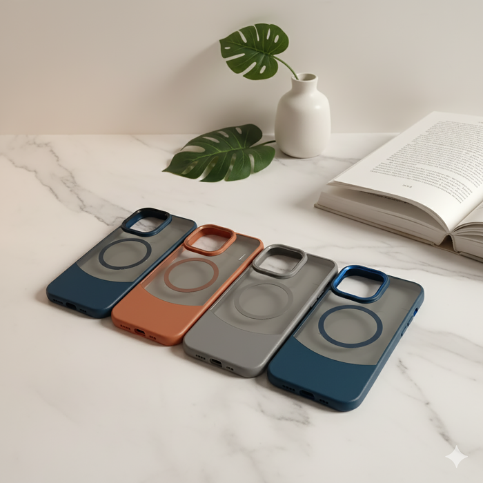Apple iPhone 16 Pro Max Magsafe Smoky Matte Leather Texture Mobile Cover - Image 2 Apple iPhone 16 Pro Max Magsafe Smoky Matte Leather Texture Mobile Cover - Image 2
