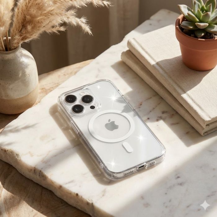 Apple iPhone 16 Pro Transparent Magnetic Magsafe Cover - Image 2 Apple iPhone 16 Pro Transparent Magnetic Magsafe Cover - Image 2
