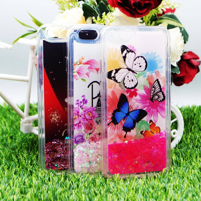 Apple iPhone 6 Water Glitter Shiny Ladies Soft Silicon Case - Image 2 Apple iPhone 6 Water Glitter Shiny Ladies Soft Silicon Case - Image 2