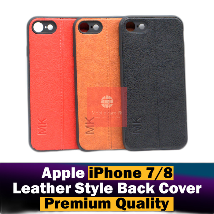 Apple iPhone 8 Back Cover Leather Type Soft iPhone 8 Case For Boys - Image 2