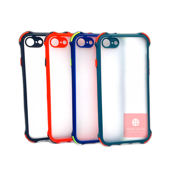 Apple iPhone 8 Smoky Matte Bumper Armor Case Camera Protection Cover - Image 2 Apple iPhone 8 Smoky Matte Bumper Armor Case Camera Protection Cover - Image 2