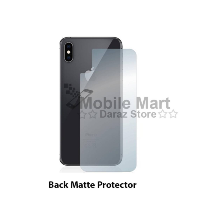 Apple iPhone XS Max Back Protector Skin Matte Style Protector For Apple iPhone XS Max - Image 2 Apple iPhone XS Max Back Protector Skin Matte Style Protector For Apple iPhone XS Max - Image 2