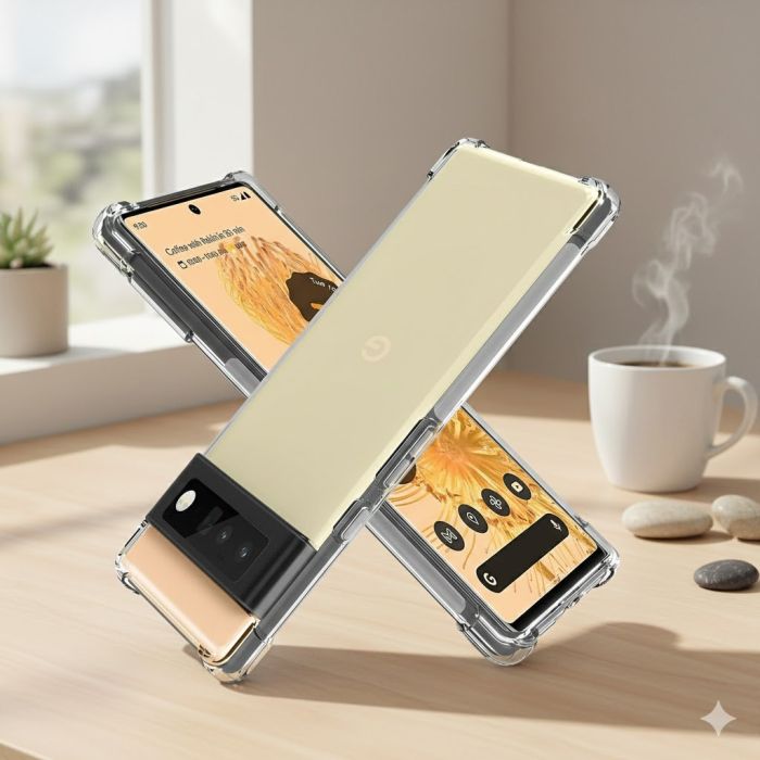 Google Pixel 6 Pro Crystal Clear Anti Shock Extra Bumper Mobile Cover - Image 2 Google Pixel 6 Pro Crystal Clear Anti Shock Extra Bumper Mobile Cover - Image 2