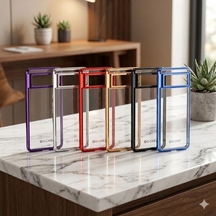 Google Pixel 6 Soft Multi Chrome Border Camera Protection Cover - Image 2 Google Pixel 6 Soft Multi Chrome Border Camera Protection Cover - Image 2
