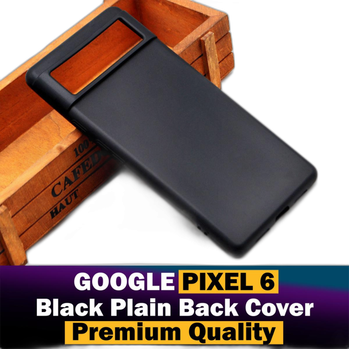 Google Pixel 6 Soft Plain Black Case Mobile Cover - Image 2 Google Pixel 6 Soft Plain Black Case Mobile Cover - Image 2