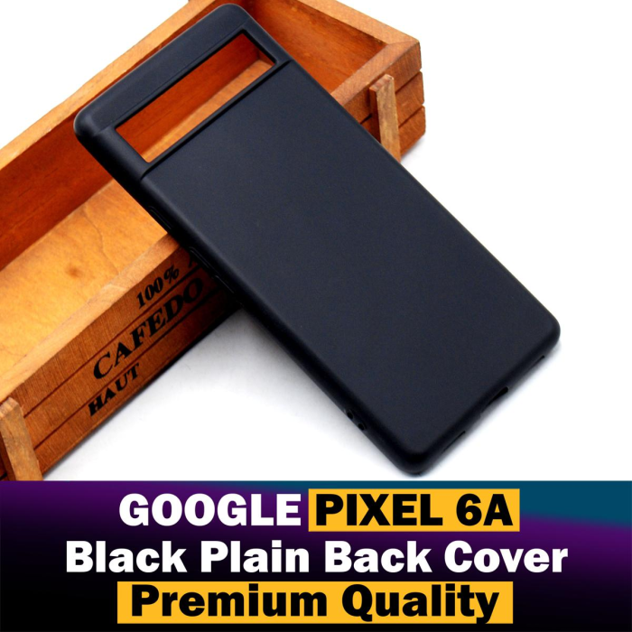 Google Pixel 6A Soft Plain Black Mobile Cover - Image 2 Google Pixel 6A Soft Plain Black Mobile Cover - Image 2