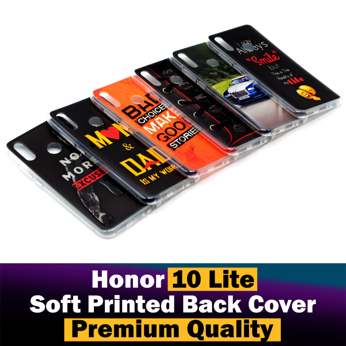 Honor 10 Lite Soft Silicon Printed Case Mobile Cover - Image 2 Honor 10 Lite Soft Silicon Printed Case Mobile Cover - Image 2
