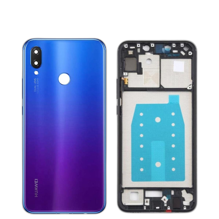 Huawei Nova 3i Housing Middle Frame With Side Button and Camera Lens Complete Body Casing Replacement For Nova 3i - Purple - Image 2 Huawei Nova 3i Housing Middle Frame With Side Button and Camera Lens Complete Body Casing Replacement For Nova 3i - Purple - Image 2