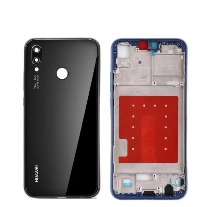 Huawei P20 Lite Housing Middle Frame With Side Button and Camera Lens Complete Body Casing Replacement For P20 Lite - Black - Image 2 Huawei P20 Lite Housing Middle Frame With Side Button and Camera Lens Complete Body Casing Replacement For P20 Lite - Black - Image 2