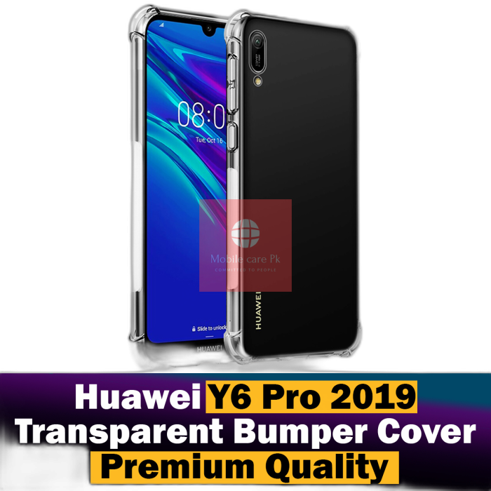 Huawei Y6 Pro 2019 Transparent Soft Crystal Clear Case - Image 2 Huawei Y6 Pro 2019 Transparent Soft Crystal Clear Case - Image 2