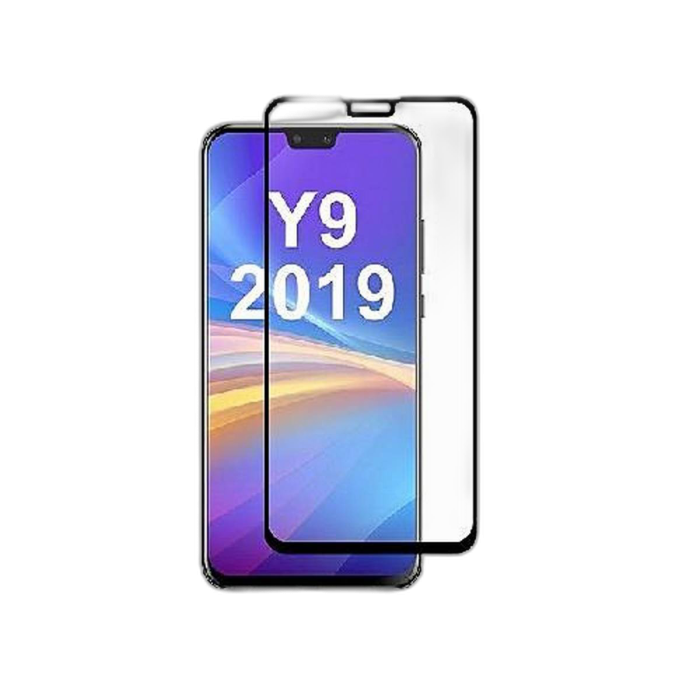 Huawei Y9 2019 Full Screen Protector 9D Tempered Glass Protector For Huawei Y9 2019 - Image 2 Huawei Y9 2019 Full Screen Protector 9D Tempered Glass Protector For Huawei Y9 2019 - Image 2