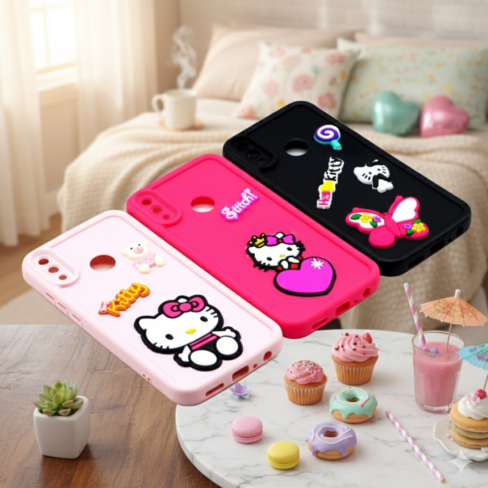Huawei Y9 2019 Multicolour Soft Kitty Mobile Cover - Image 2 Huawei Y9 2019 Multicolour Soft Kitty Mobile Cover - Image 2