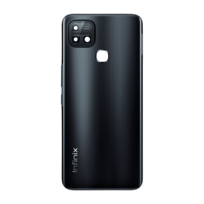 Infinix Hot 10i Rear Back Body Casing Housing Replacement Battery Back Door With Side Buttons And Camera Lens For Hot 10i - Black - Image 2 Infinix Hot 10i Rear Back Body Casing Housing Replacement Battery Back Door With Side Buttons And Camera Lens For Hot 10i - Black - Image 2