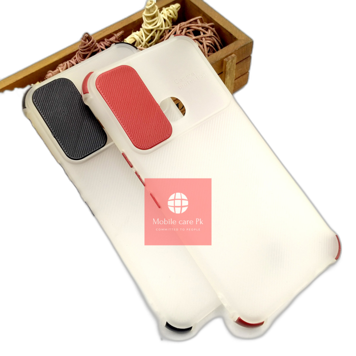Infinix Hot 11 White Soft Smoky Matte Shutter Bumper Case - Image 2 Infinix Hot 11 White Soft Smoky Matte Shutter Bumper Case - Image 2