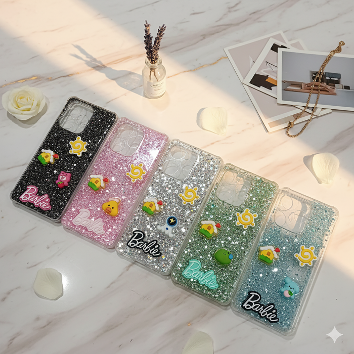 Infinix Hot 30 Barbie Fancy Glitter Girls Mobile Cover - Image 2 Infinix Hot 30 Barbie Fancy Glitter Girls Mobile Cover - Image 2