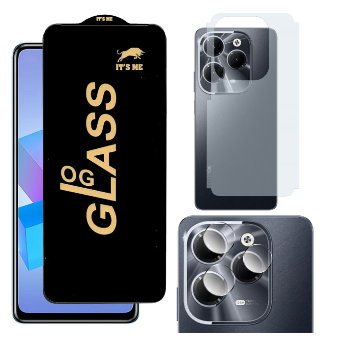 Infinix Hot 40 Ultimate Kit: OG Glass + Carbon Back Camera Protector - Image 2 Infinix Hot 40 Ultimate Kit: OG Glass + Carbon Back Camera Protector - Image 2
