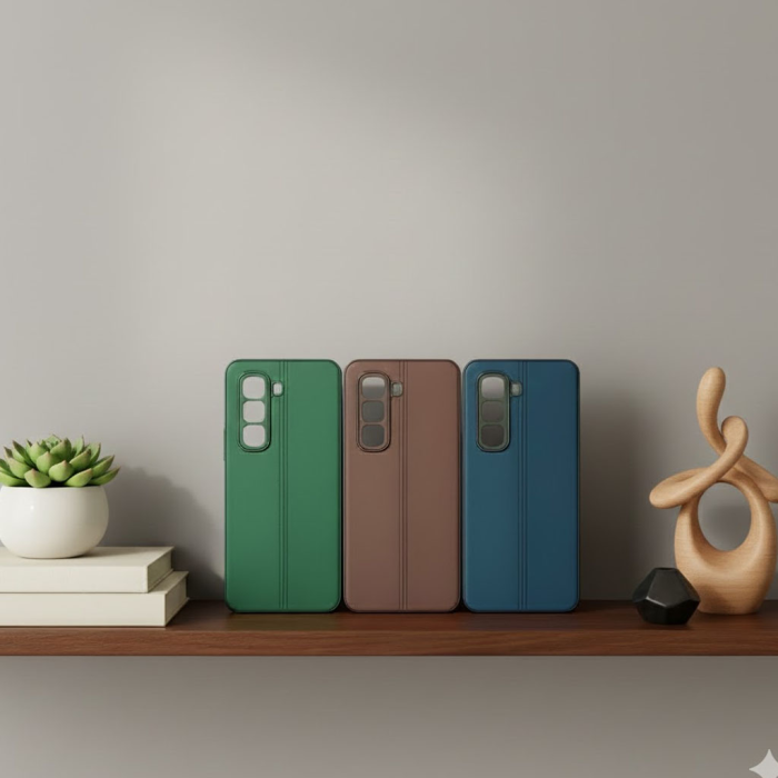Infinix Hot 50 Pro Slim Shockproof Leather Cover - Image 2 Infinix Hot 50 Pro Slim Shockproof Leather Cover - Image 2
