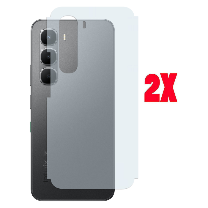 Infinix Hot 60 Pro Back Protector Carbon Fiber Matte Soft Skin Sheet For - 2Pcs - Image 2 Infinix Hot 60 Pro Back Protector Carbon Fiber Matte Soft Skin Sheet For - 2Pcs - Image 2