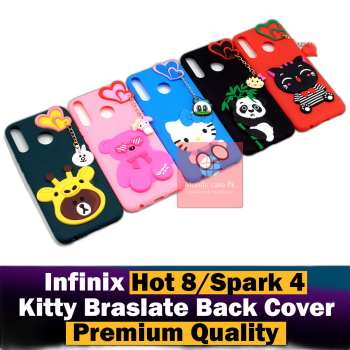 Infinix Hot 8 Hello Kitty Mickey Mouse Braslate Chain Soft Girls Case Cover - Image 2 Infinix Hot 8 Hello Kitty Mickey Mouse Braslate Chain Soft Girls Case Cover - Image 2