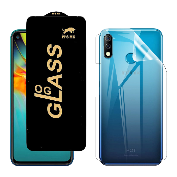 Infinix Hot 8 Lite Protection Pack: OG Glass + Clear Back Jelly Film - Image 2 Infinix Hot 8 Lite Protection Pack: OG Glass + Clear Back Jelly Film - Image 2