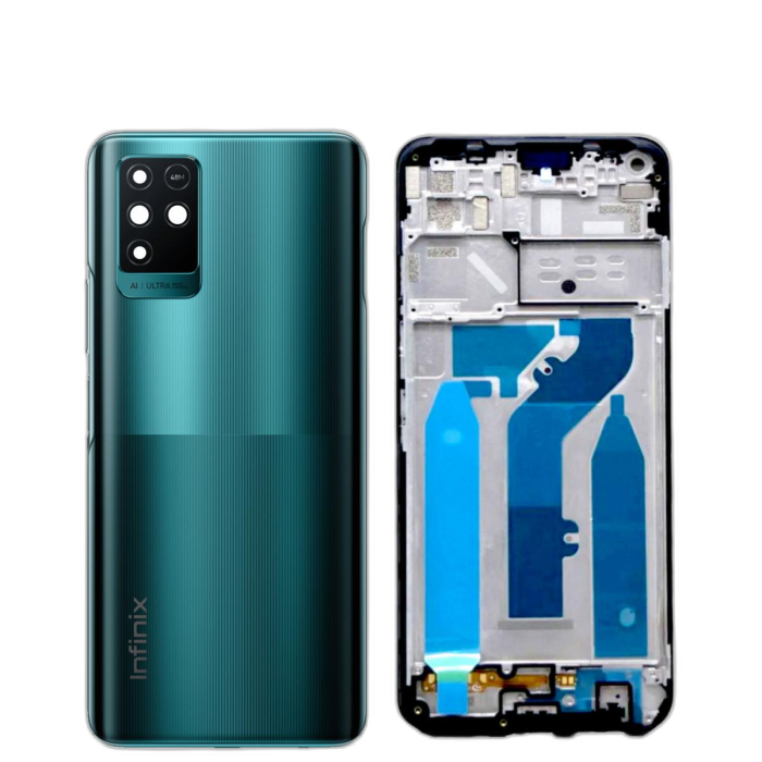 Infinix Note 10 Housing Middle Frame With Side Button and Camera Lens Complete Body Casing Replacement For Note 10 - Green - Image 2 Infinix Note 10 Housing Middle Frame With Side Button and Camera Lens Complete Body Casing Replacement For Note 10 - Green - Image 2