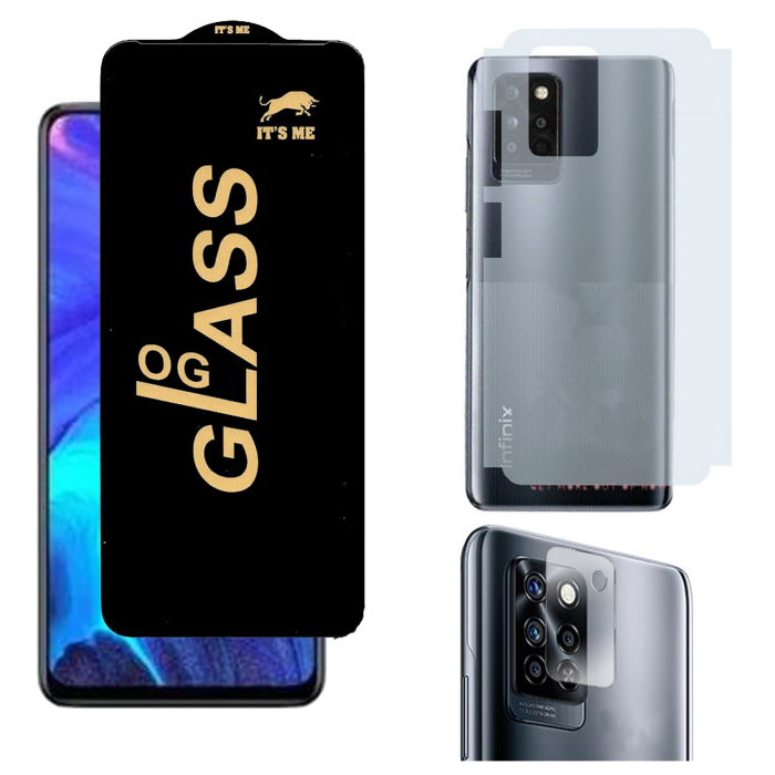 Infinix Note 10 Pro 3-in-1 Safety: OG Glass + Carbon Back Camera Guard - Image 2 Infinix Note 10 Pro 3-in-1 Safety: OG Glass + Carbon Back Camera Guard - Image 2