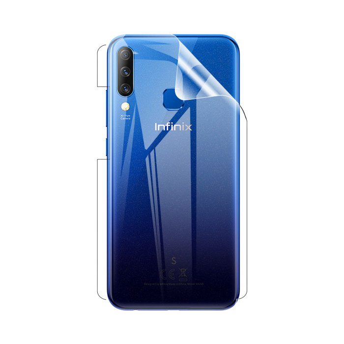 Infinix S4 Back Clear Jelly Protector - Soft Hydrogel Film - Image 2 Infinix S4 Back Clear Jelly Protector - Soft Hydrogel Film - Image 2