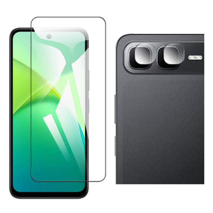 Infinix Smart 10 Plus Glass Protector Polish Screen Tempered + Back Rear Camera 9H Gorilla Flexible - Image 2 Infinix Smart 10 Plus Glass Protector Polish Screen Tempered + Back Rear Camera 9H Gorilla Flexible - Image 2