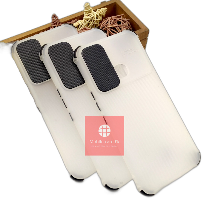 Infinix Smart 5 Pro White Soft Smoky Matte Shutter Bumper Case - Image 2 Infinix Smart 5 Pro White Soft Smoky Matte Shutter Bumper Case - Image 2