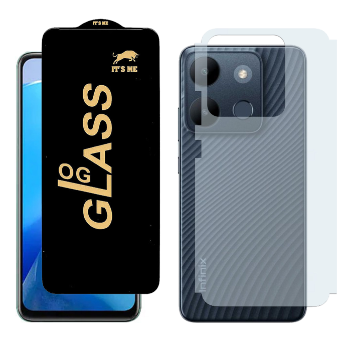 Infinix Smart 7 Combo: OG Glass Screen Protector + Carbon Back Skin - Image 2 Infinix Smart 7 Combo: OG Glass Screen Protector + Carbon Back Skin - Image 2