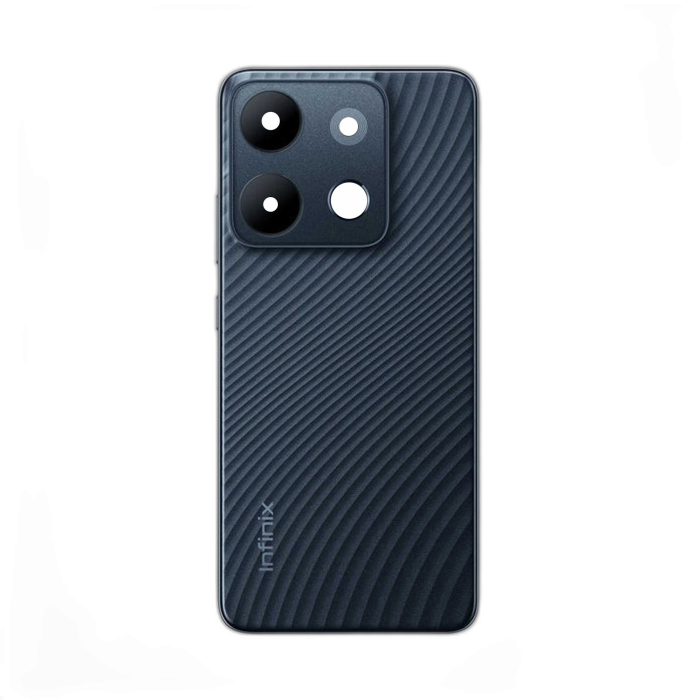 Infinix Smart 7 Housing Middle Frame With Side Button and Replacement Battery Back Door For Smart 7 - Black - Image 2 Infinix Smart 7 Housing Middle Frame With Side Button and Replacement Battery Back Door For Smart 7 - Black - Image 2