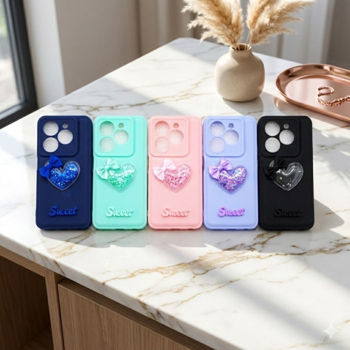 Infinix Smart 8 Fancy Glitter Back Cover - Image 2 Infinix Smart 8 Fancy Glitter Back Cover - Image 2