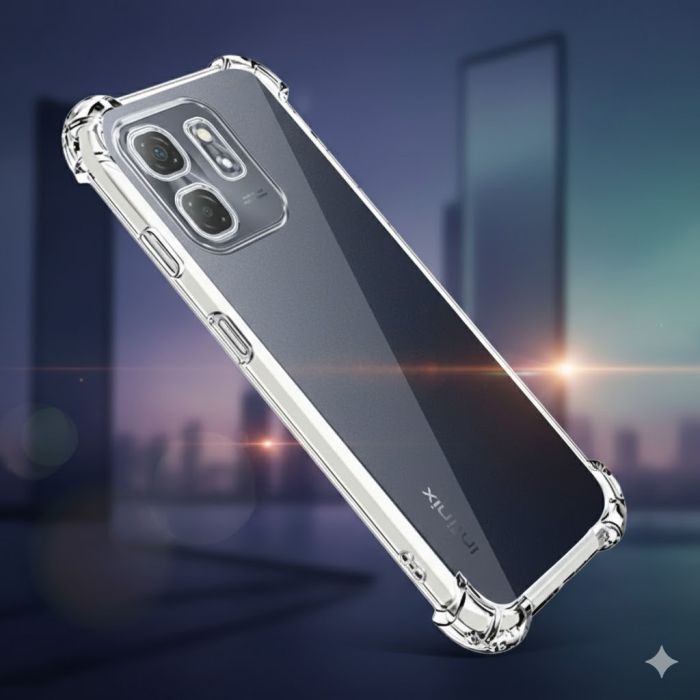 Infinix Smart 9 Crystal Clear Extra Bumper Anti Shock Mobile Cover - Image 2 Infinix Smart 9 Crystal Clear Extra Bumper Anti Shock Mobile Cover - Image 2