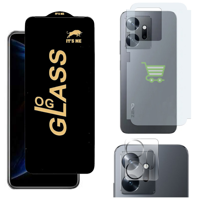 Infinix Zero 20 3-in-1 Kit: OG Glass + Carbon Back Camera Protector - Image 2 Infinix Zero 20 3-in-1 Kit: OG Glass + Carbon Back Camera Protector - Image 2