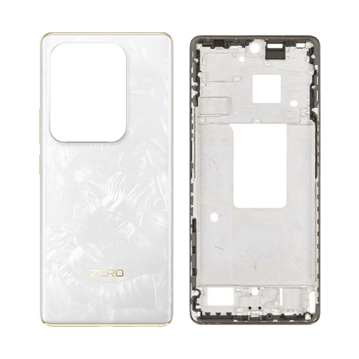 Infinix Zero 30 4G Rear Complete Body Casing Housing Replacement For Zero 30 4G - White - Image 2 Infinix Zero 30 4G Rear Complete Body Casing Housing Replacement For Zero 30 4G - White - Image 2