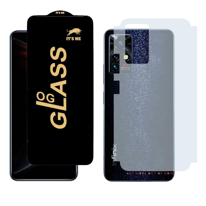 Infinix Zero X Neo Combo: OG Glass Screen Protector + Carbon Back Skin - Image 2 Infinix Zero X Neo Combo: OG Glass Screen Protector + Carbon Back Skin - Image 2