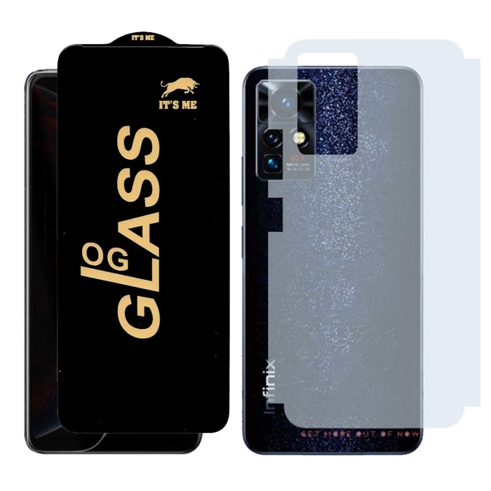 Infinix Zero X Pro Combo: OG Glass Screen Protector + Carbon Back Skin - Image 2 Infinix Zero X Pro Combo: OG Glass Screen Protector + Carbon Back Skin - Image 2