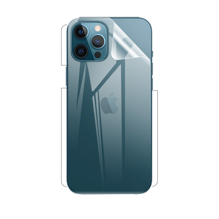 iPhone 12 Pro Back Clear Jelly Protector - Soft Hydrogel Film - Image 2 iPhone 12 Pro Back Clear Jelly Protector - Soft Hydrogel Film - Image 2