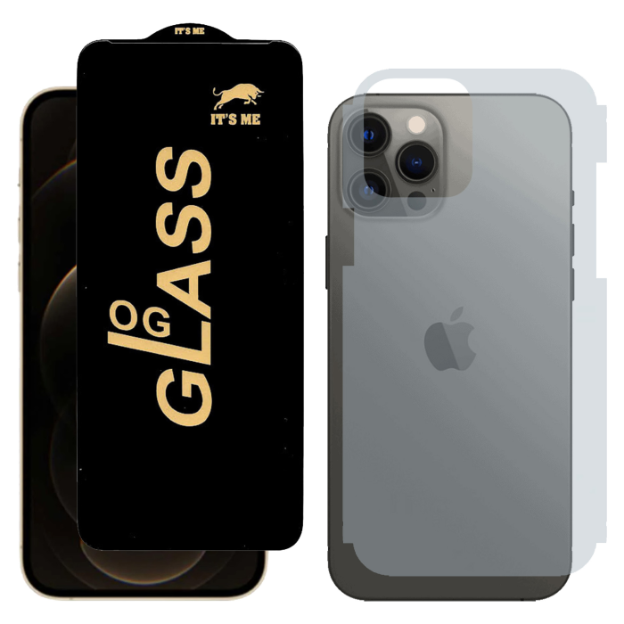iPhone 12 Pro Max Ultimate Combo: OG Glass + Carbon Back Skin - Image 2 iPhone 12 Pro Max Ultimate Combo: OG Glass + Carbon Back Skin - Image 2