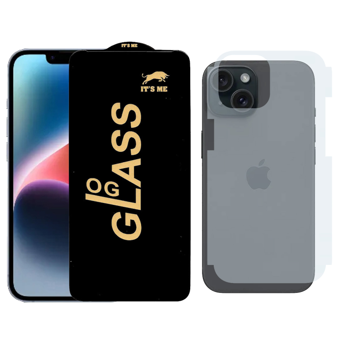 iPhone 14 Plus Combo Deal: OG Tempered Glass + Carbon Fiber Back Skin - Image 2 iPhone 14 Plus Combo Deal: OG Tempered Glass + Carbon Fiber Back Skin - Image 2