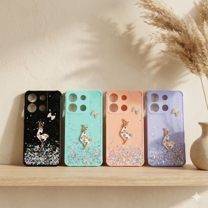 iTel A05S Glitter Flower Mobile Cover - Image 2 iTel A05S Glitter Flower Mobile Cover - Image 2