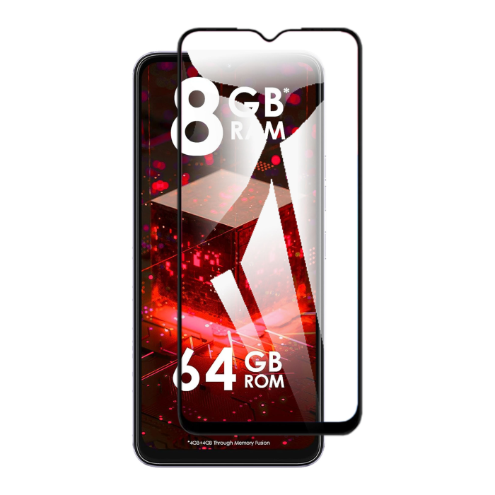 iTel A60s Full Screen Protector 9D Tempered Glass Protector For iTel A60s - Image 2 iTel A60s Full Screen Protector 9D Tempered Glass Protector For iTel A60s - Image 2