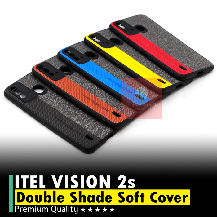 iTel Vision 2s Double Colour Leather Type Soft Mobile Cover - Image 2 iTel Vision 2s Double Colour Leather Type Soft Mobile Cover - Image 2